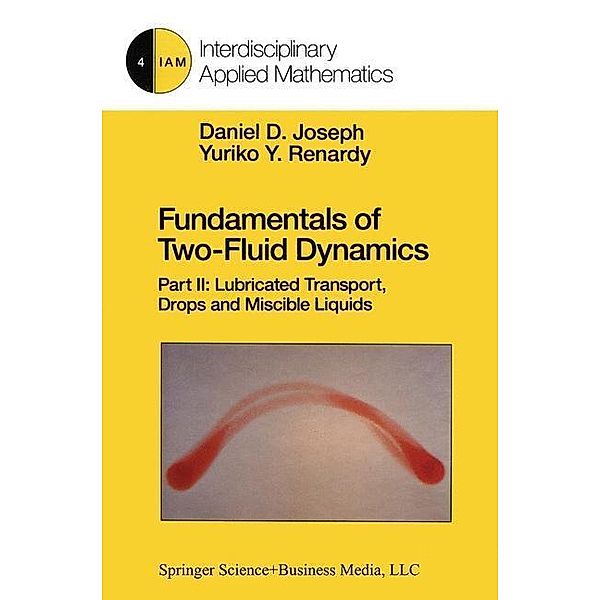 Fundamentals of Two-Fluid Dynamics / Interdisciplinary Applied Mathematics Bd.4, Daniel D. Joseph, Yuriko Y. Renardy
