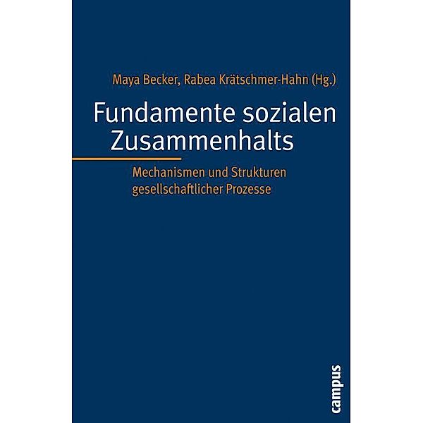 Fundamente sozialen Zusammenhalts, Richard Hauser, Ange, Mathias Bös, Jens Becker, Maya Becker, Geraldine Hallein-Benze, Bernhard Engel