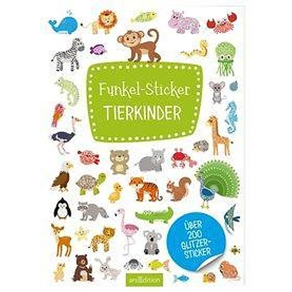 Funkel-Sticker Tierkinder