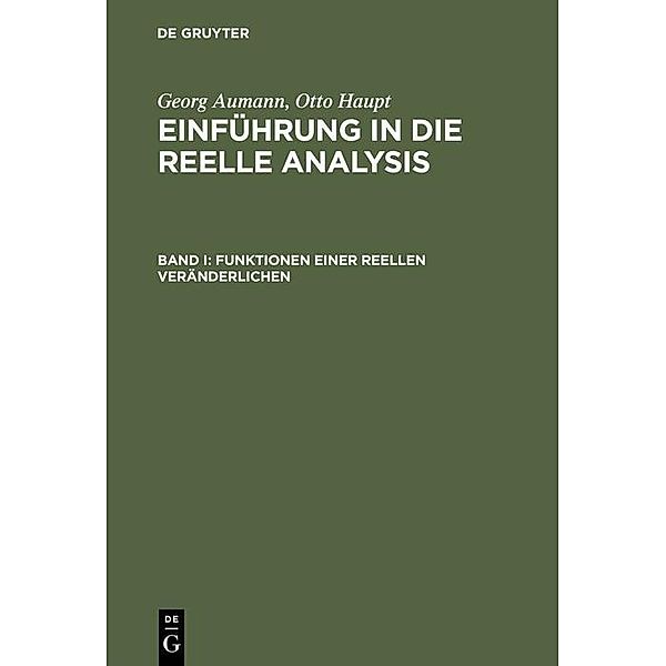 Funktionen einer reellen Veränderlichen, Georg Aumann, Otto Haupt