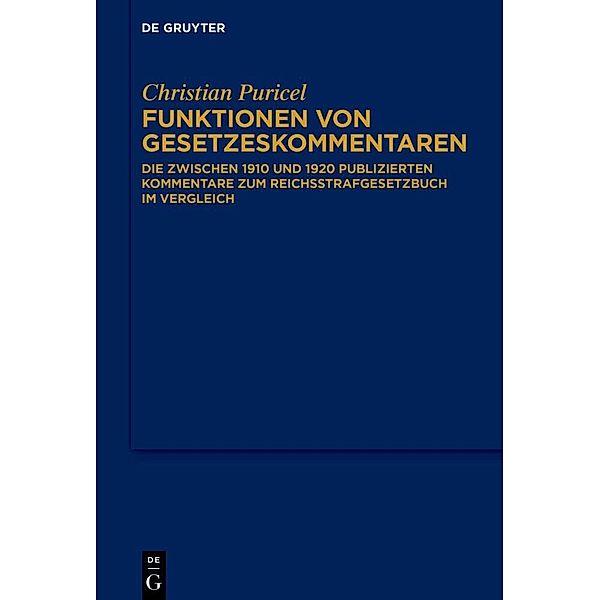 Funktionen von Gesetzeskommentaren, Christian Puricel