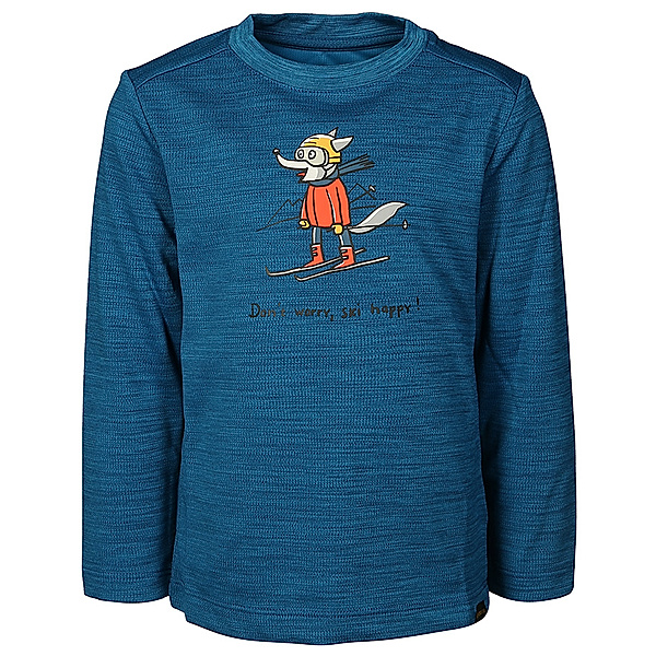 Jack Wolfskin Funktions-Langarmshirt SKIING WOLF in blue pacific