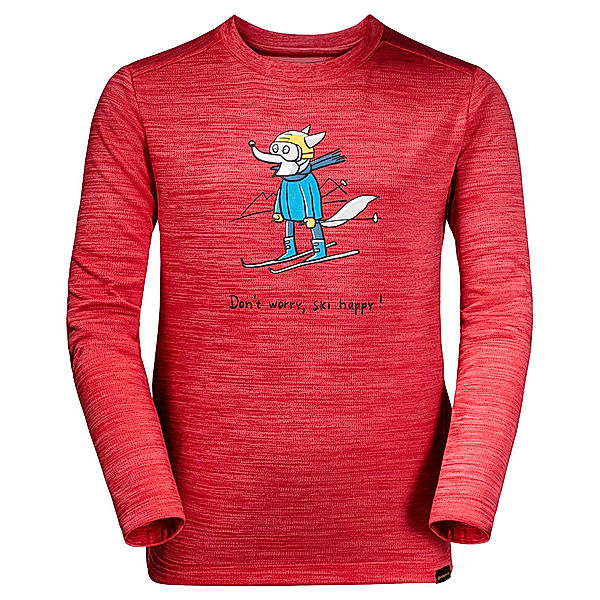 Jack Wolfskin Funktions-Langarmshirt SKIING WOLF in clear red