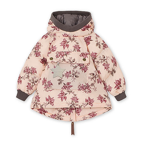 MINI A TURE Funktions-Winterjacke BABY MATWEN gemustert in cream tan