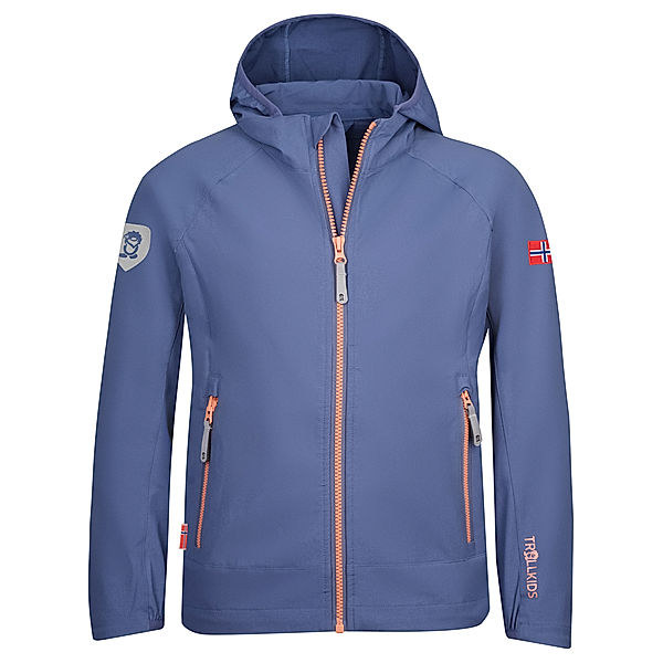 TROLLKIDS Funktionsjacke KVALVIKA in lotus blue/dahlia