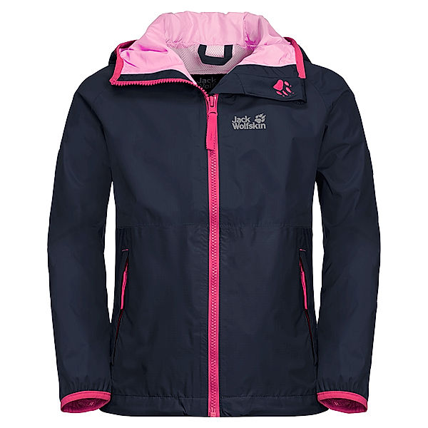 Jack Wolfskin Funktionsjacke RAINY DAYS KIDS in midnight blue/pink