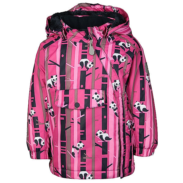 Color Kids Funktionswinterjacke BAMBOO BRANCH mit abnehmbarer Kapuze in pink