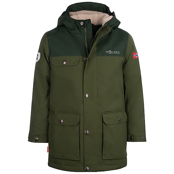 TROLLKIDS Funktionswinterjacke KIDS GUDVANGEN in forest green