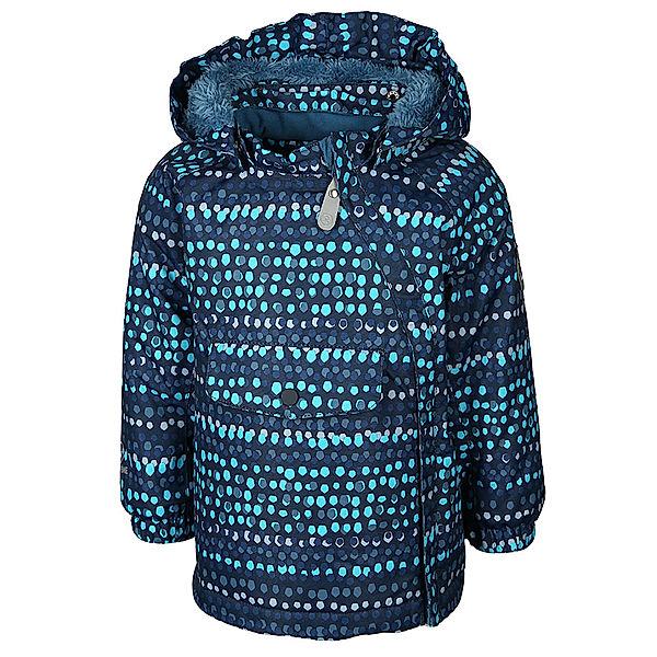 Color Kids Funktionswinterjacke RAIDONI MINI – PUNKTE in dunkelblau/blau