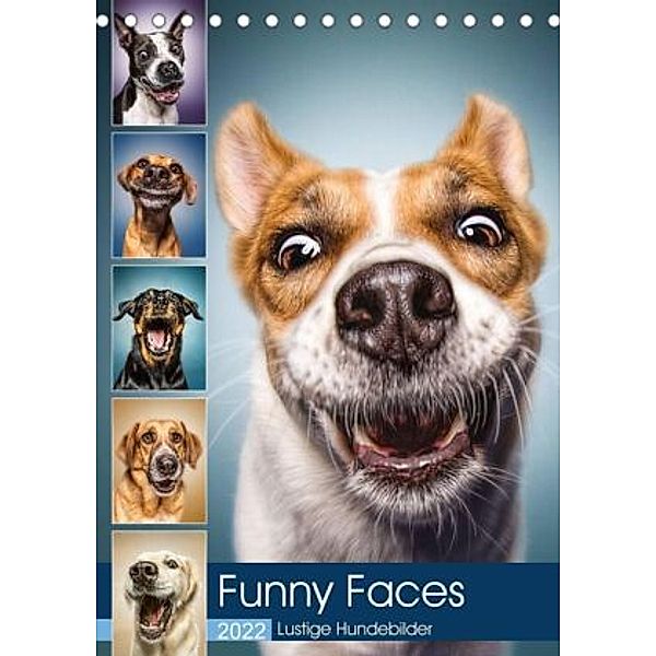 Funny Faces - Lustige Hundebilder (Tischkalender 2022 DIN A5 hoch), Manuela und Stefan Kulpa