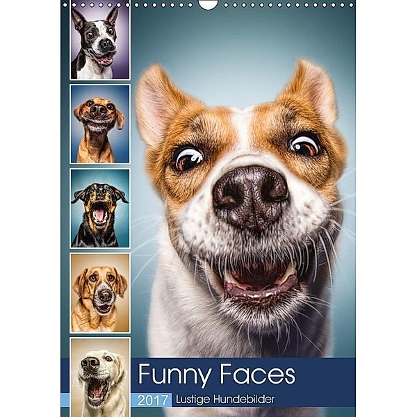 Funny Faces - Lustige Hundebilder (Wandkalender 2017 DIN A3 hoch), Manuela Kulpa, Stefan Kulpa