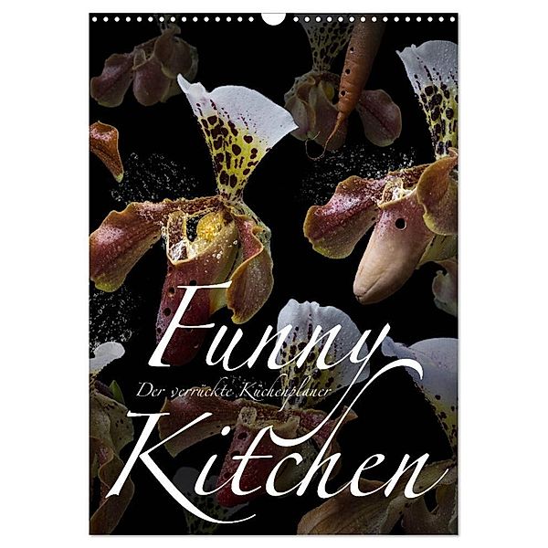 Funny Kitchen - Der verrückte Küchenplaner (Wandkalender 2024 DIN A3 hoch), CALVENDO Monatskalender, Olaf Bruhn