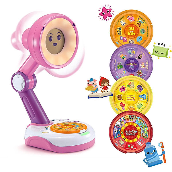 Vtech Funny Sunny, die interaktive Lampen-Freundin pink