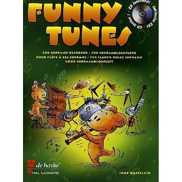 Funny Tunes, für Sopranblockflöte, m. Audio-CD, Jaap Kastelein