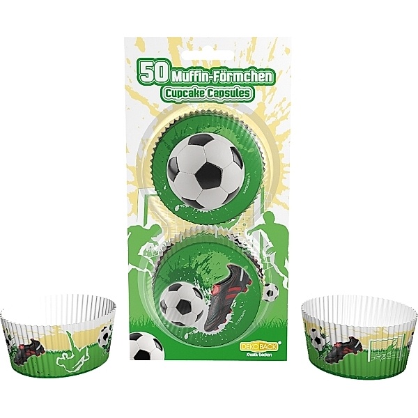 Fußball Muffinförmchen 50 Stück