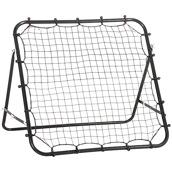 Homcom Fußball Rebounder mit verstellbaren Winkeln (Farbe: schwarz)
