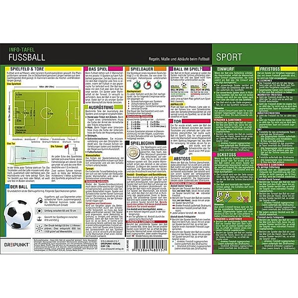 Fussball - Regeln, Abläufe und Masse, Info-Tafel, Michael Schulze