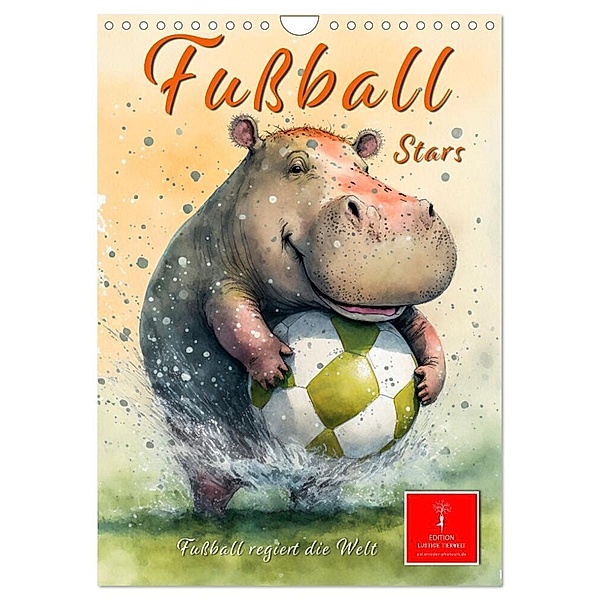 Fussball Stars - Fussball regiert die Welt (Wandkalender 2024 DIN A4 hoch), CALVENDO Monatskalender, Peter Roder