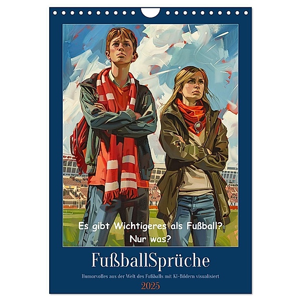 Fußballsprüche (Wandkalender 2025 DIN A4 hoch), CALVENDO Monatskalender, Calvendo, Sabine Löwer