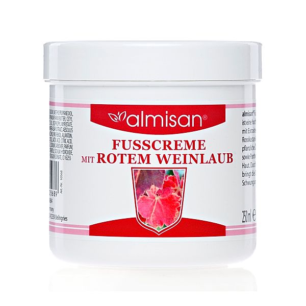 Fußcreme mit rotem Weinlaub 250ml