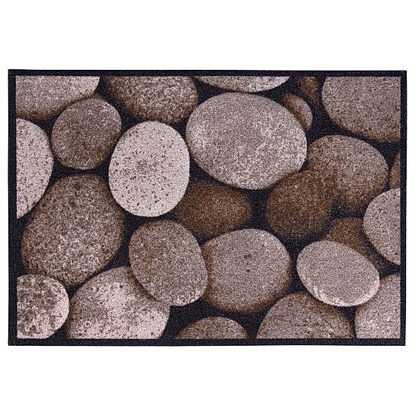 Homcom Fußmatte in Steinoptik braun (Farbe: braun)