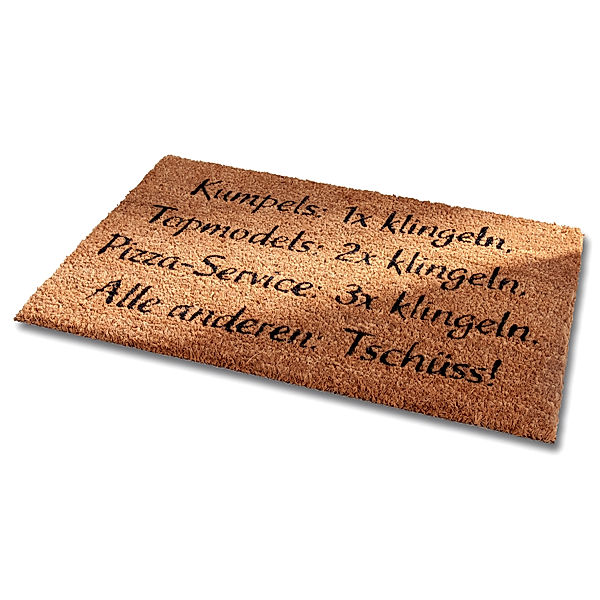 Fußmatte Klingel Knigge