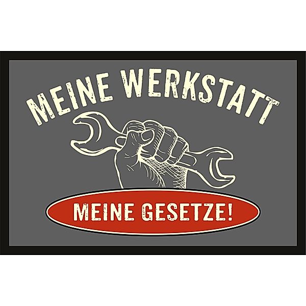 Fussmatte Meine Werkstatt