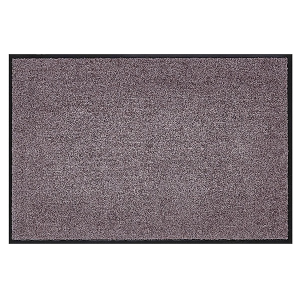 Homcom Fußmatte mit Gummiumrandung und rutschhemmende Rückseite (Farbe: braun)