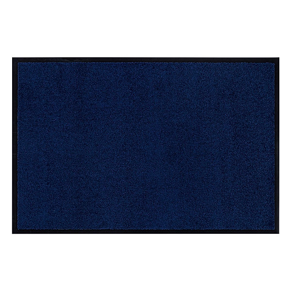 Homcom Fußmatte waschbar mit stabiler Gummiumrandung (Farbe: dunkelblau)