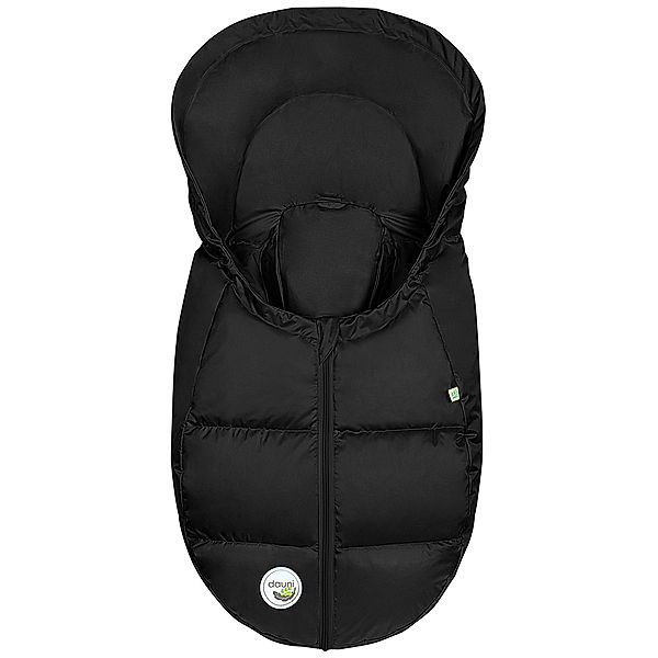 Odenwälder Fußsack BabyNest® DAUNI (83cm) in schwarz