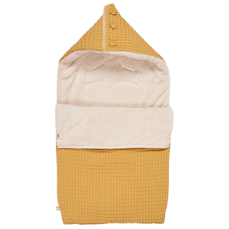 Fußsack OSLO (40×90) für Babyschale in ochre