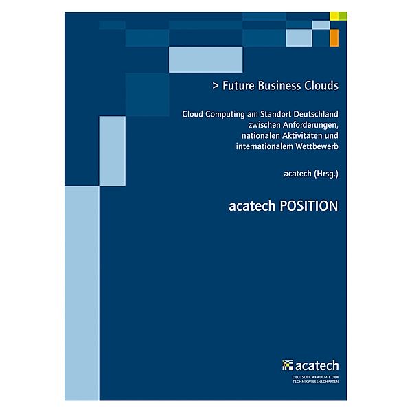 Future Business Clouds / utzverlag, Acatech