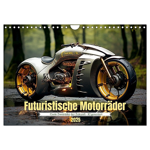 Futuristische Motorräder (Wandkalender 2025 DIN A4 quer), CALVENDO Monatskalender, Calvendo, Cathrin Illgen