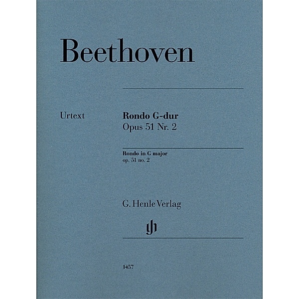 G. Henle Urtext-Ausgabe / Beethoven, Ludwig van - Rondo G-dur op. 51 Nr. 2, Ludwig van - Rondo G-dur op. 51 Nr. 2 Beethoven
