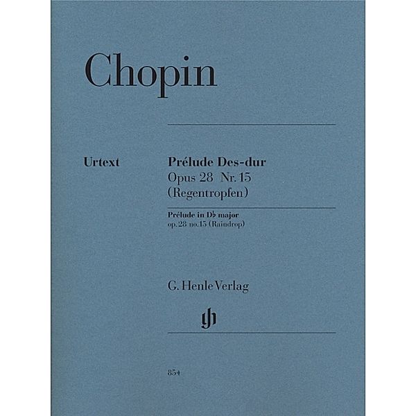 G. Henle Urtext-Ausgabe / Chopin, Frédéric - Prélude Des-dur op. 28 Nr. 15 (Regentropfen), Frédéric - Prélude Des-dur op. 28 Nr. 15 (Regentropfen) Chopin