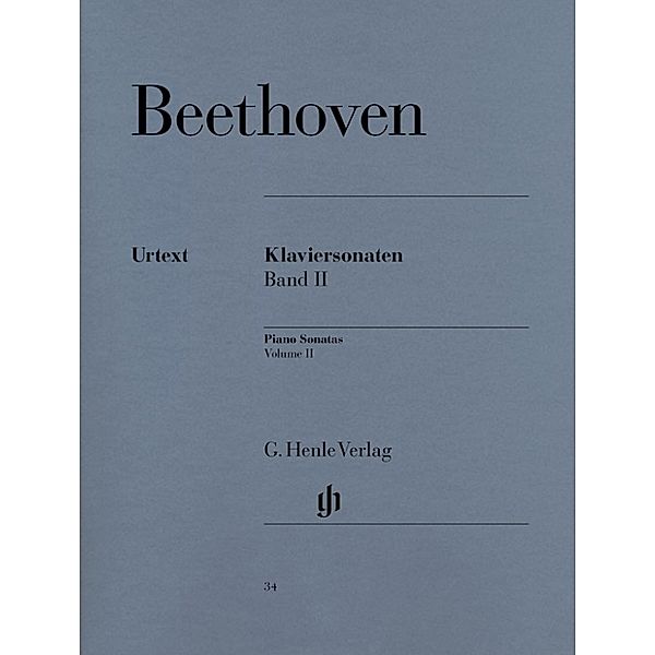 G. Henle Urtext-Ausgabe / Ludwig van Beethoven - Klaviersonaten, Band II.Bd.2, Band II Ludwig van Beethoven - Klaviersonaten