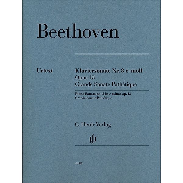 G. Henle Urtext-Ausgabe / Ludwig van Beethoven - Klaviersonate Nr. 8 c-moll op. 13 (Grande Sonate Pathétique), Ludwig van Beethoven - Klaviersonate Nr. 8 c-moll op. 13 (Grande Sonate Pathétique)