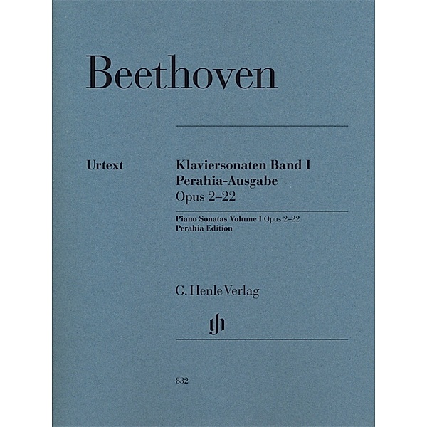 G. Henle Urtext-Ausgabe / Ludwig van Beethoven - Klaviersonaten, Band I, op. 2-22, Perahia-Ausgabe