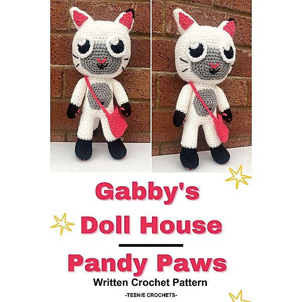 Gabby's Doll House Pandy Paws - Written Crochet Pattern, Teenie Crochets