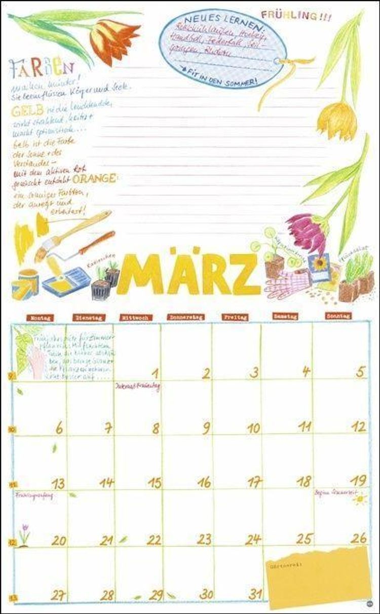 Gabi Kohwagner: Mein persönlicher Kalender 2023. Detailreich illustrierter  Kalender zum Aufhängen mit viel Platz für Org - Kalender bestellen