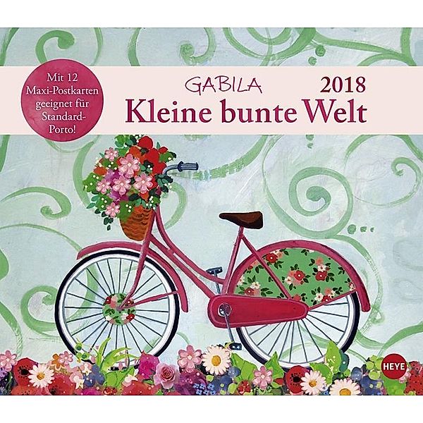 Gabila Kleine bunte Welt Maxi Postkartenkalender 2018, Gabila Musumeci
