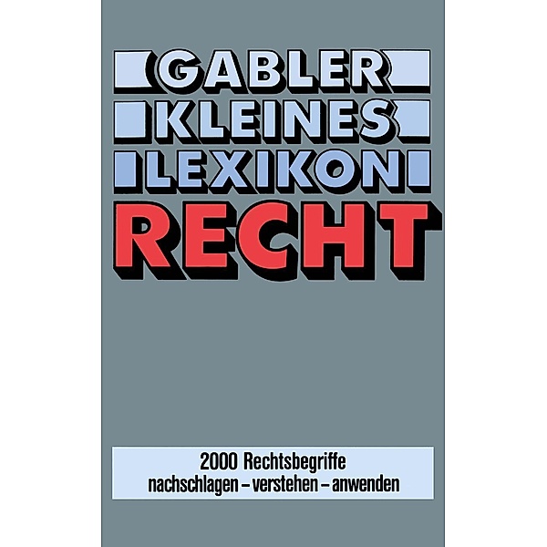 Gabler Kleines Lexikon Recht, Doris Evelbauer