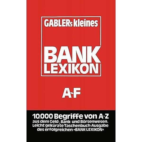 Gablers Kleines Bank Lexikon