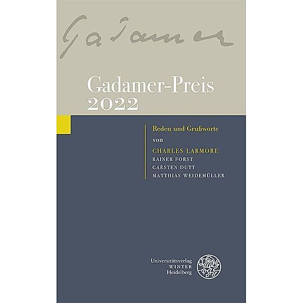 Gadamer-Preis 2022
