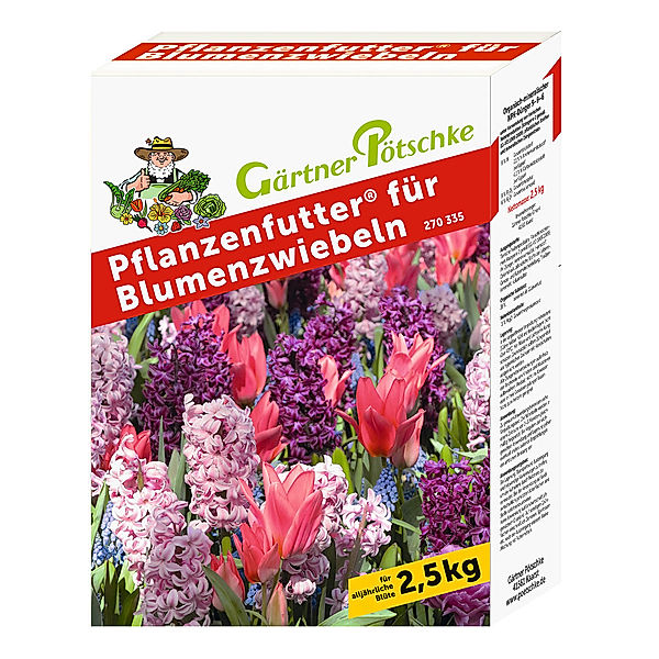 Gärtner Pötschke Pflanzenfutter Blumenzwiebeln Dünger, 2,5 kg