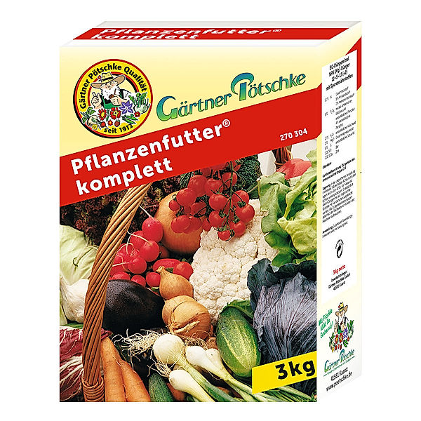 Gärtner Pötschke Pflanzenfutter komplett Dünger, 3 kg