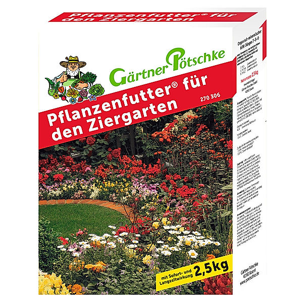 Gärtner Pötschke Pflanzenfutter Ziergarten Dünger, 2,5 kg