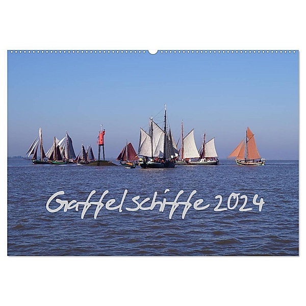 Gaffelschiffe 2024 (Wandkalender 2024 DIN A2 quer), CALVENDO Monatskalender, Thees Fock