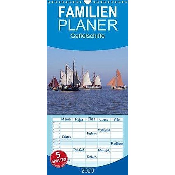 Gaffelschiffe - Familienplaner hoch (Wandkalender 2020 , 21 cm x 45 cm, hoch), Thees Fock