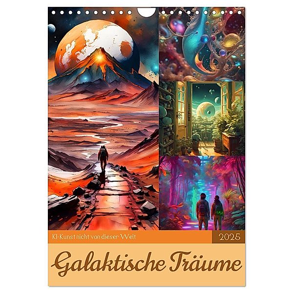 Galaktische Träume (Wandkalender 2025 DIN A4 hoch), CALVENDO Monatskalender, Calvendo, Christine aka stine1